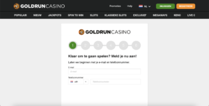 Goldrun Casino registratie