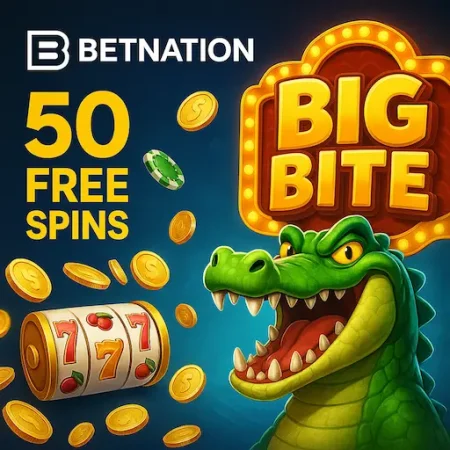 Betnation Big Bite: zet € 25 in voor 50 free spins