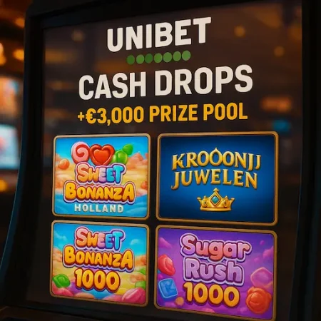 Unibet Cash Drops: € 3.000 prijzengeld