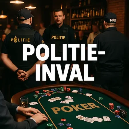 Illegaal pokertoernooi in café in Spijkenisse, politie doet inval