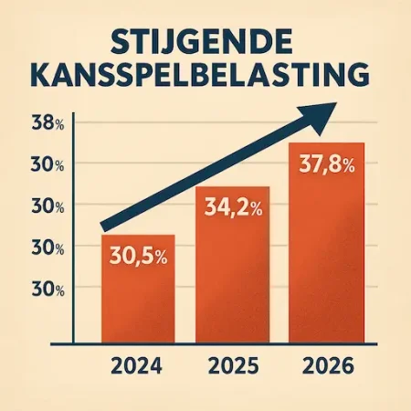 Raming kansspelbelasting omlaag bijgesteld in voorjaarsnota 2025