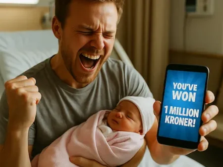 Dubbel geluk: Noorse man wordt vader en wint loterij
