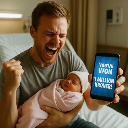 Dubbel geluk: Noorse man wordt vader en wint loterij